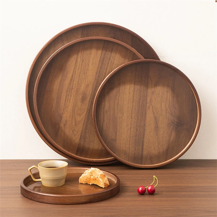 Wholesale Wooden Serving Tray - Ready To Ship Coffee Food Plate