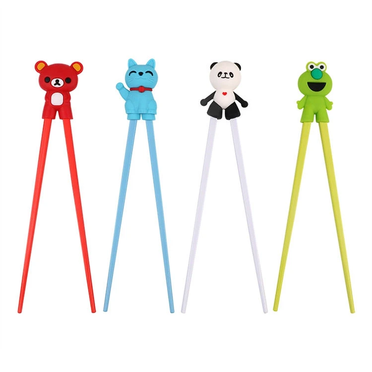 Custom Logo Cartoon Training Chopsticks For Kids - Professional Learning Grade Utensil Factory